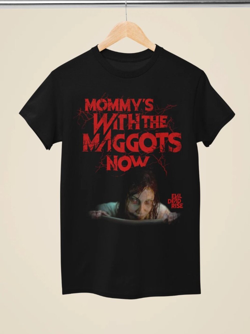 Evil Dead Rise Mommy Loves You Graphic Black T-Shirt - Picture 1 of 4